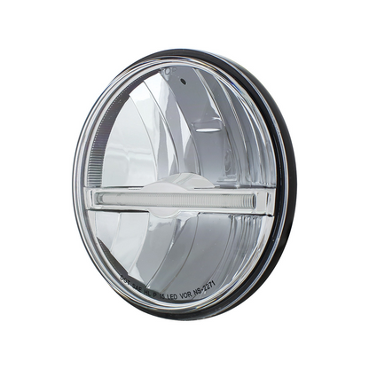 ULTRALIT - 9 LED 5-3/4" LED Headlight With Amber LED Position Light Bar