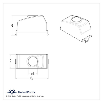 Rocker Switch Plug For 2006+ Kenworth - Clear Crystal (2-Pack)