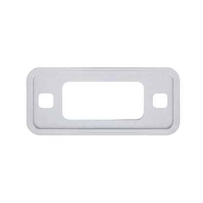 Clear Anodized Billet Aluminum Side Marker Light Bezel For 1970-77 Ford Bronco