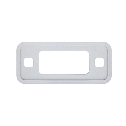 Clear Anodized Billet Aluminum Side Marker Light Bezel For 1970-77 Ford Bronco