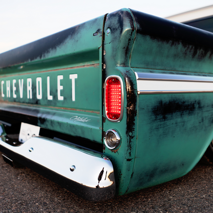 Anodized Aluminum Tail Light Bezel For 1960-1966 Chevrolet Fleetside Truck