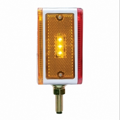 39 LED Reflector Double Face Turn Signal Light (Driver) - Amber & Red LED/Amber & Red Lens