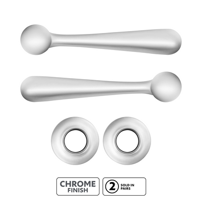 Chrome Plated Window Crank Handle & Polished Stainless Door Handle Escutcheon Kit for 1932 Ford Closed Car