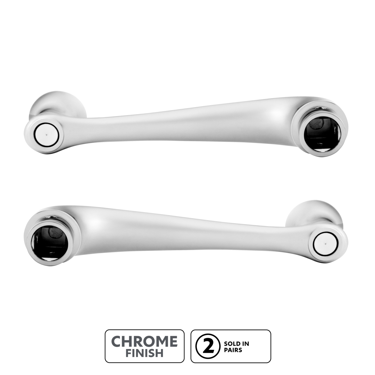 Chrome Plated Window Crank Handle & Polished Stainless Door Handle Escutcheon Kit for 1932 Ford Closed Car