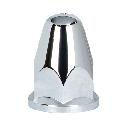 33mm X 2-5/8" Chrome Plastic Bullet Nut Covers With Flange - Push-On (60-Pack)