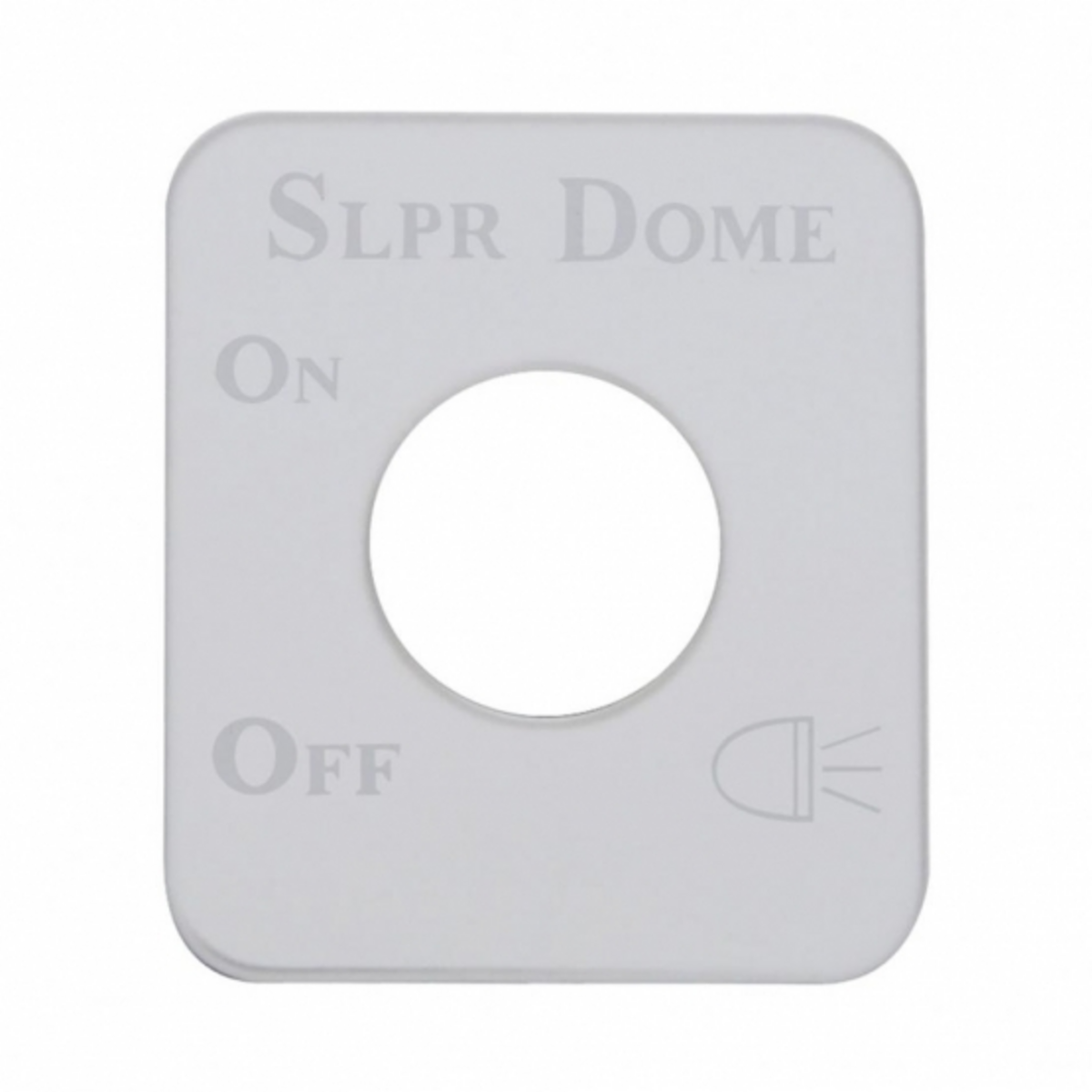 Stainless Steel Switch Name Plate For Kenworth - Sleeper Dome