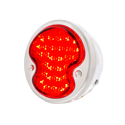 17 LED 12V Tail Light With 4 LED License Plate Light Assembly With SS Housing For 1932 Ford Car/Truck - L/H