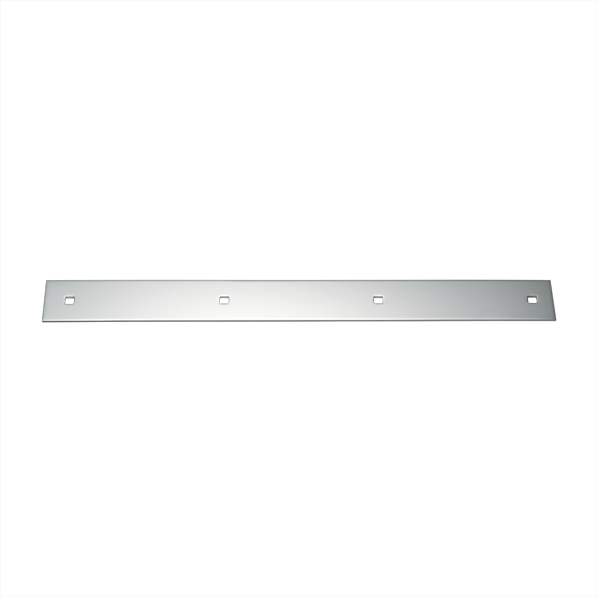 2" X 20" Chrome Top Mud Flap Plain Plate - Bolt Thru