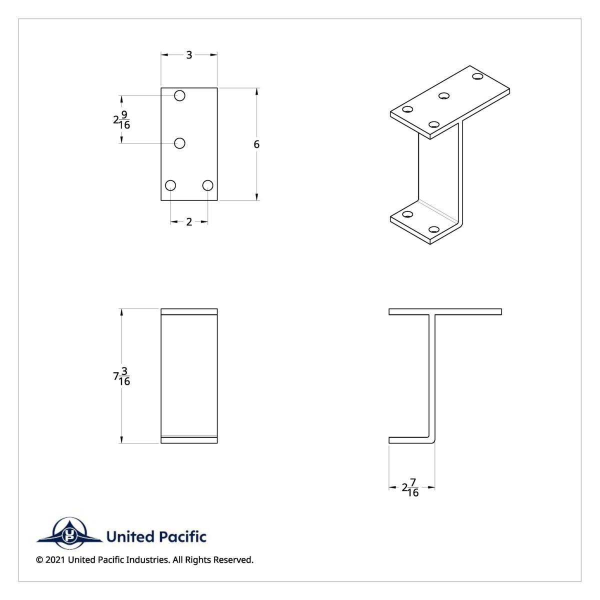 Black Mounting Bracket (Pair)