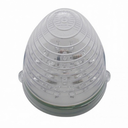 Fog Light Cover With 19 LED Beehive Light & Visor For 2007-17 KW T660 (Passenger) - Amber LED/ Clear Lens