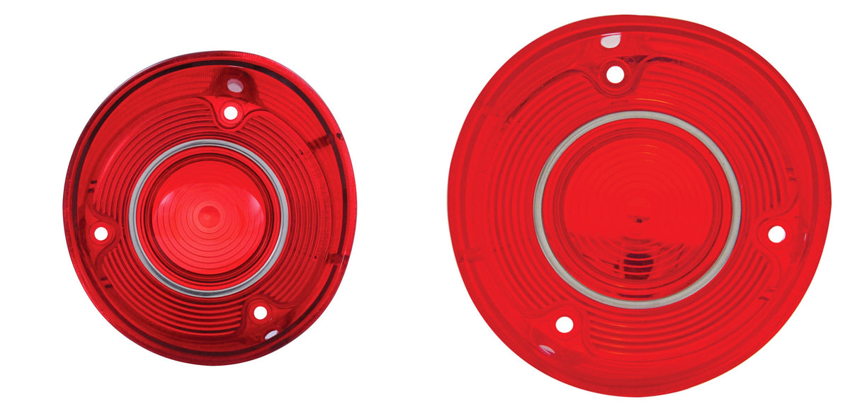 Tail Light Lens With Trim For 1972 Chevy Chevelle SS/Malibu - L/H and R/H (2pcs)