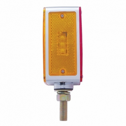 45 LED Single Stud Double Face Turn Signal Light (Driver) - Amber & Red LED/Amber & Red Lens