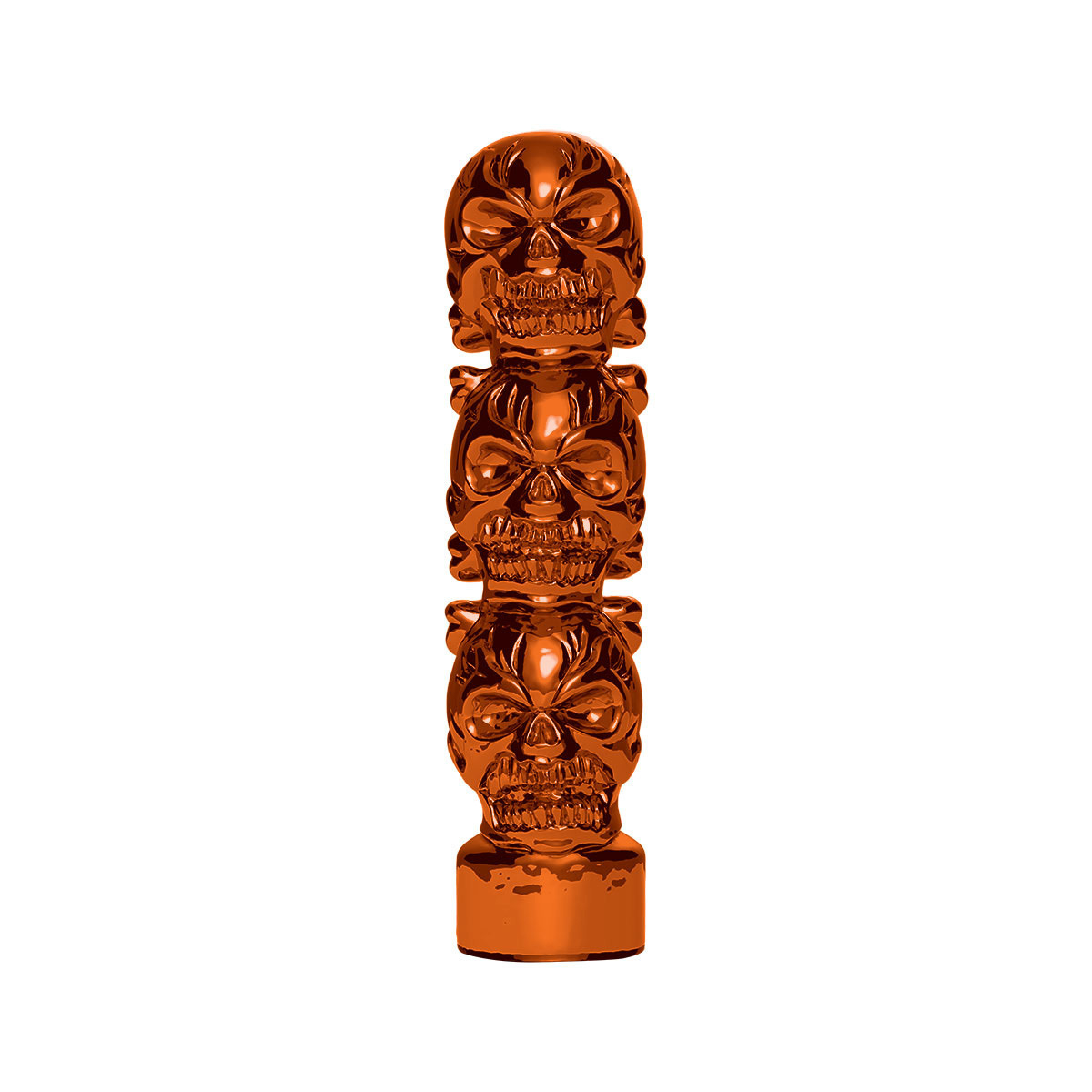 1/2"-13 Thread-On 3 Skull Candy Color Shift Knob-Cadmium Orange