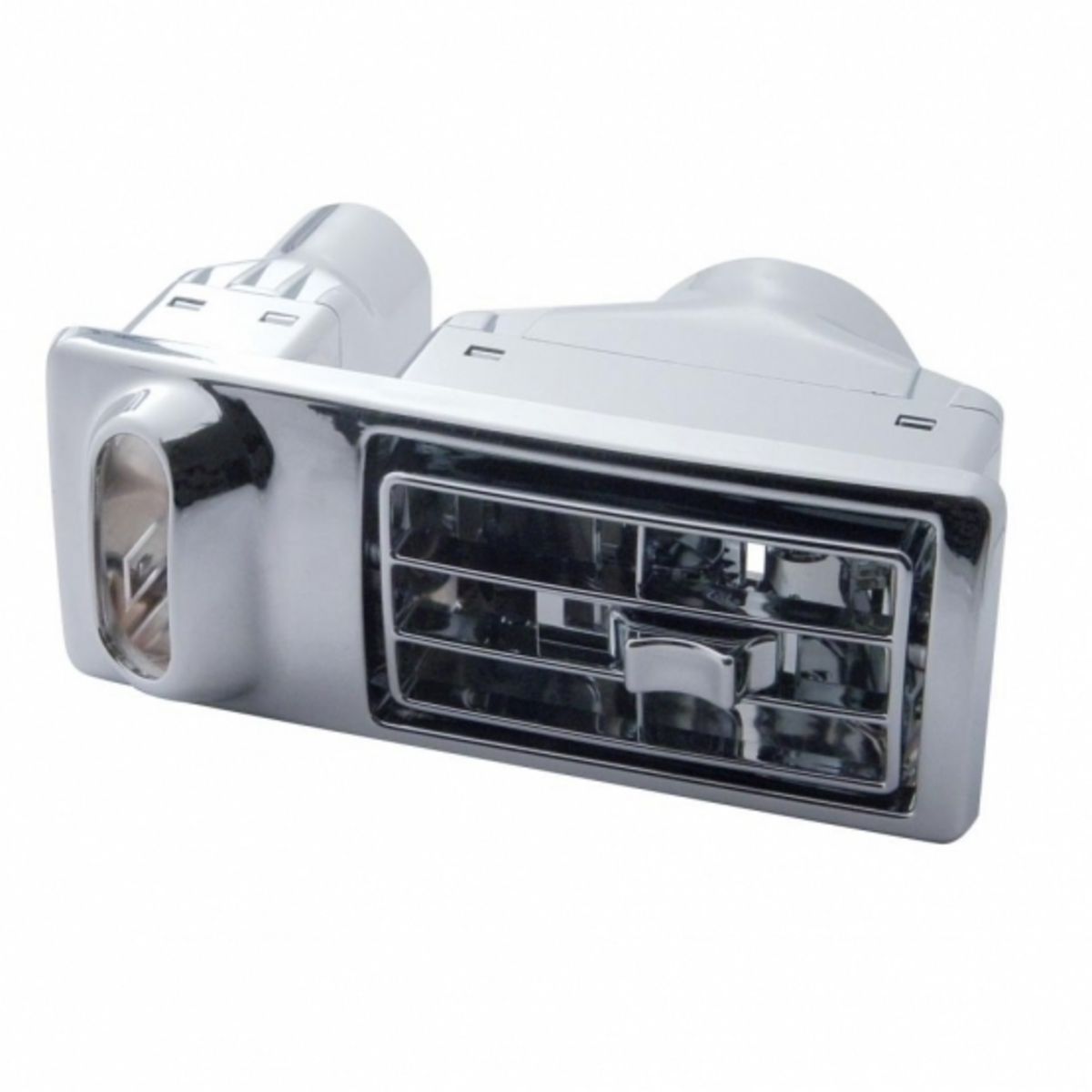 Chrome Plastic A/C Vent For 2002-2005 Kenworth W900/T800/T600 - Driver