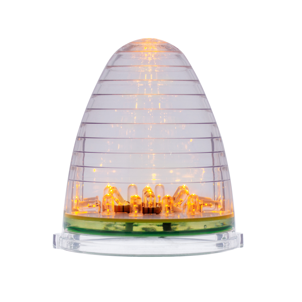 19 LED Beehive Grakon 1000 Cab Light - Amber LED/Clear Lens