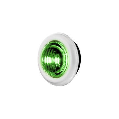 Double Fury 2 LED 3/4" Mini Clearance/Marker Light-Red & Green LED/Clear Lens