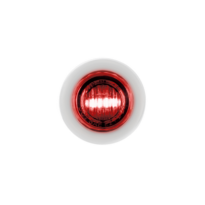 Double Fury 2 LED 3/4" Mini Clearance/Marker Light-Red & Green LED/Clear Lens