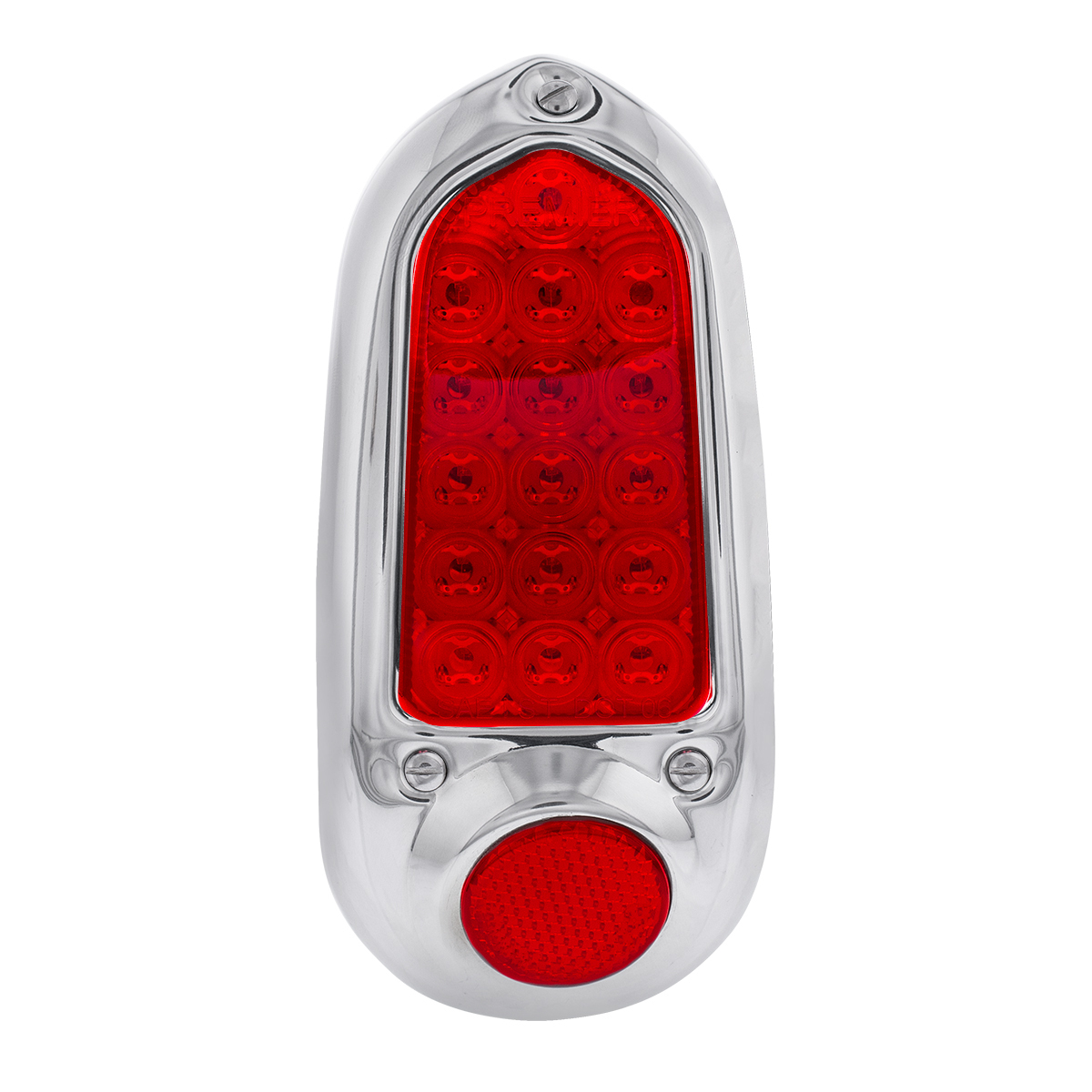 16 LED Tail Light With Stainless Steel Rim For 1949-50 Chevy Passenger Car - L/H