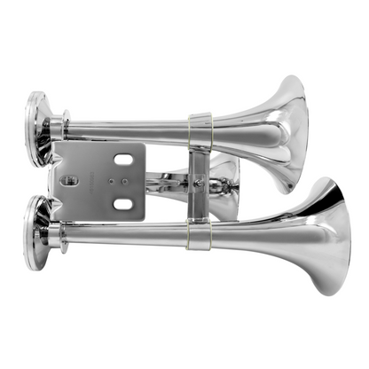 3 Trumpets Air Powered Train Horn With Support Bracket