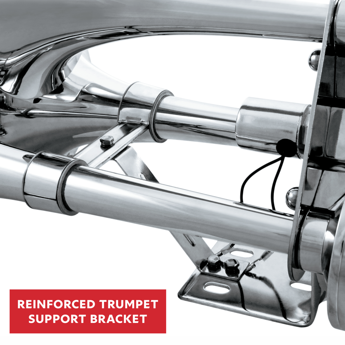3 Trumpets Air Powered Train Horn With Support Bracket