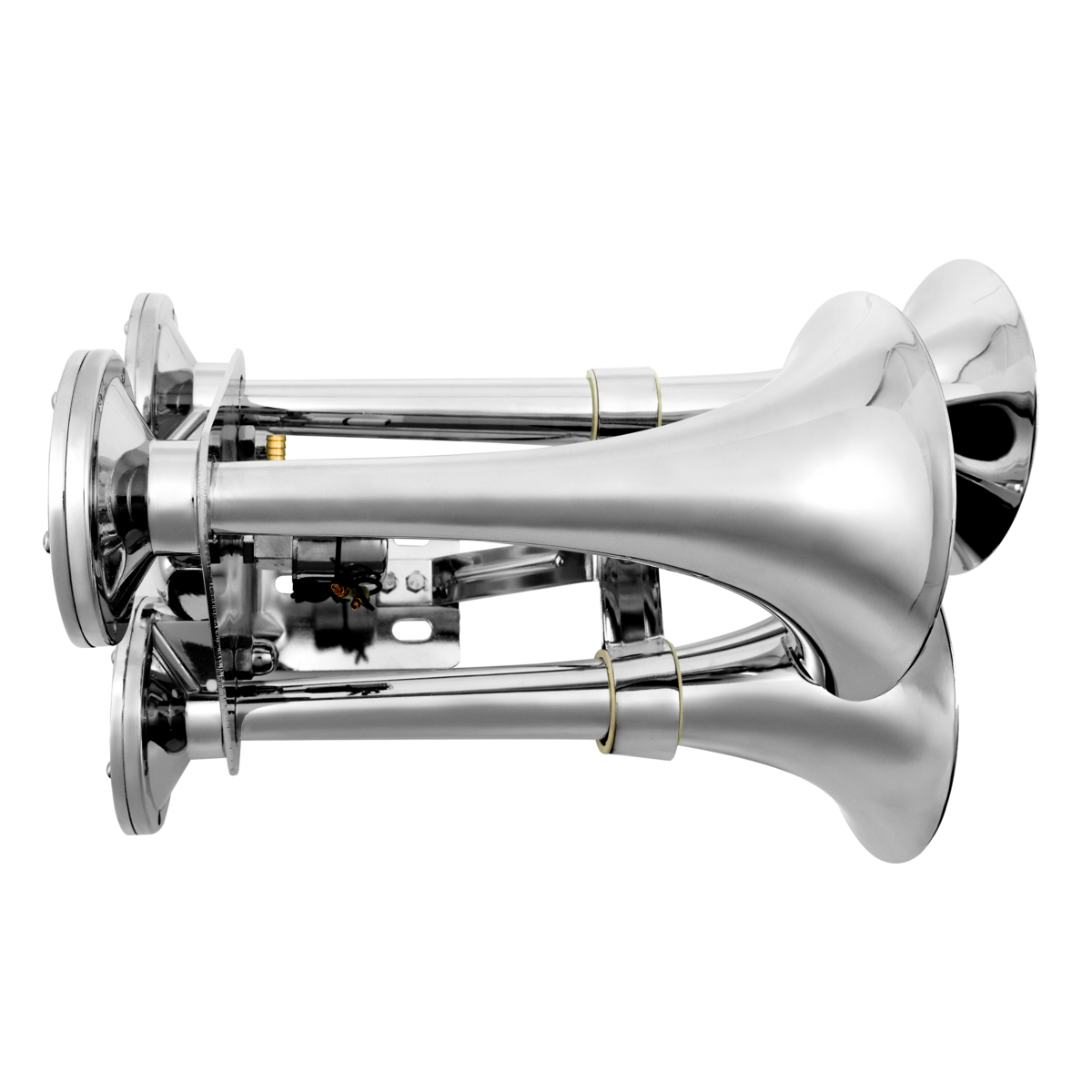 3 Trumpets Air Powered Train Horn With Support Bracket