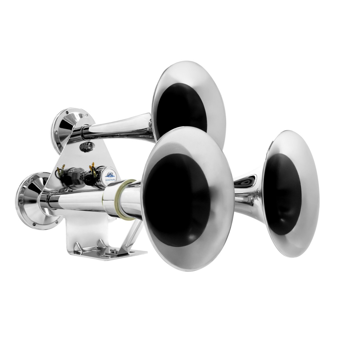 3 Trumpets Air Powered Train Horn With Support Bracket