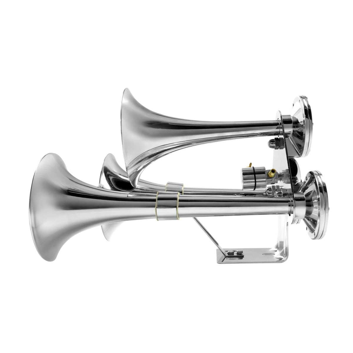 3 Trumpets Air Powered Train Horn With Support Bracket