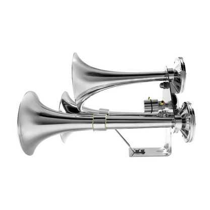 3 Trumpets Air Powered Train Horn With Support Bracket