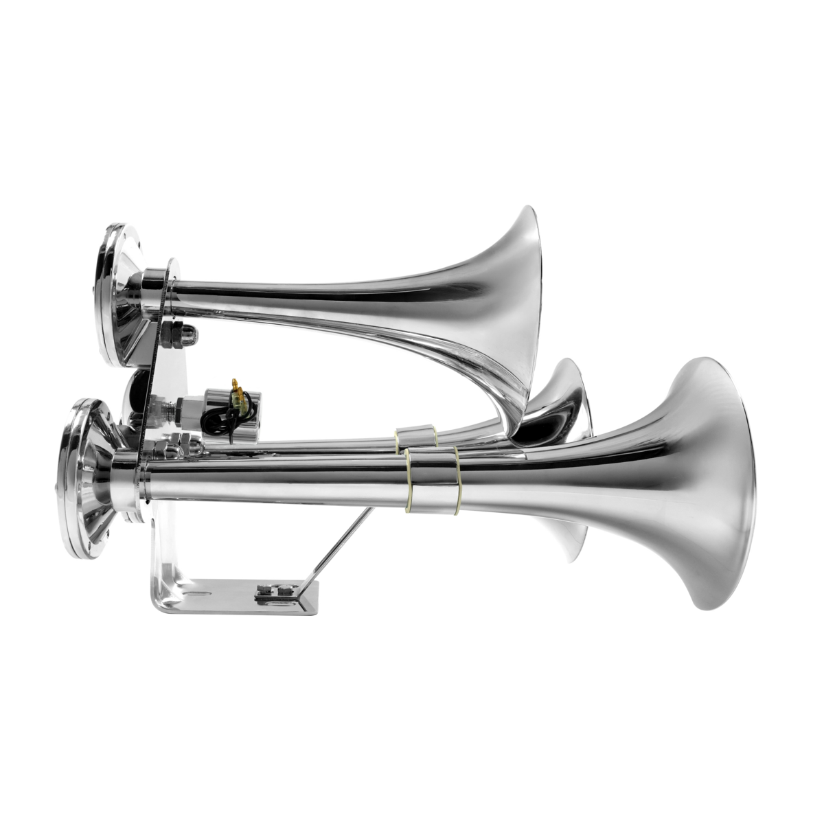 3 Trumpets Air Powered Train Horn With Support Bracket