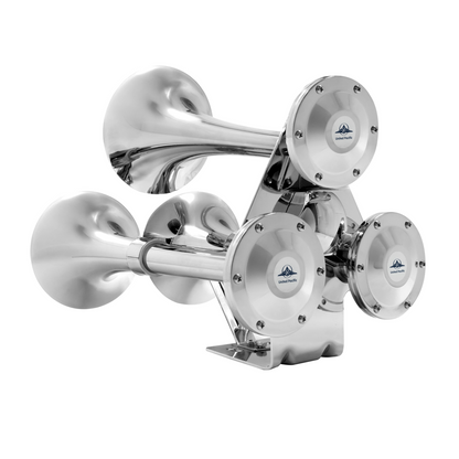 3 Trumpets Air Powered Train Horn With Support Bracket