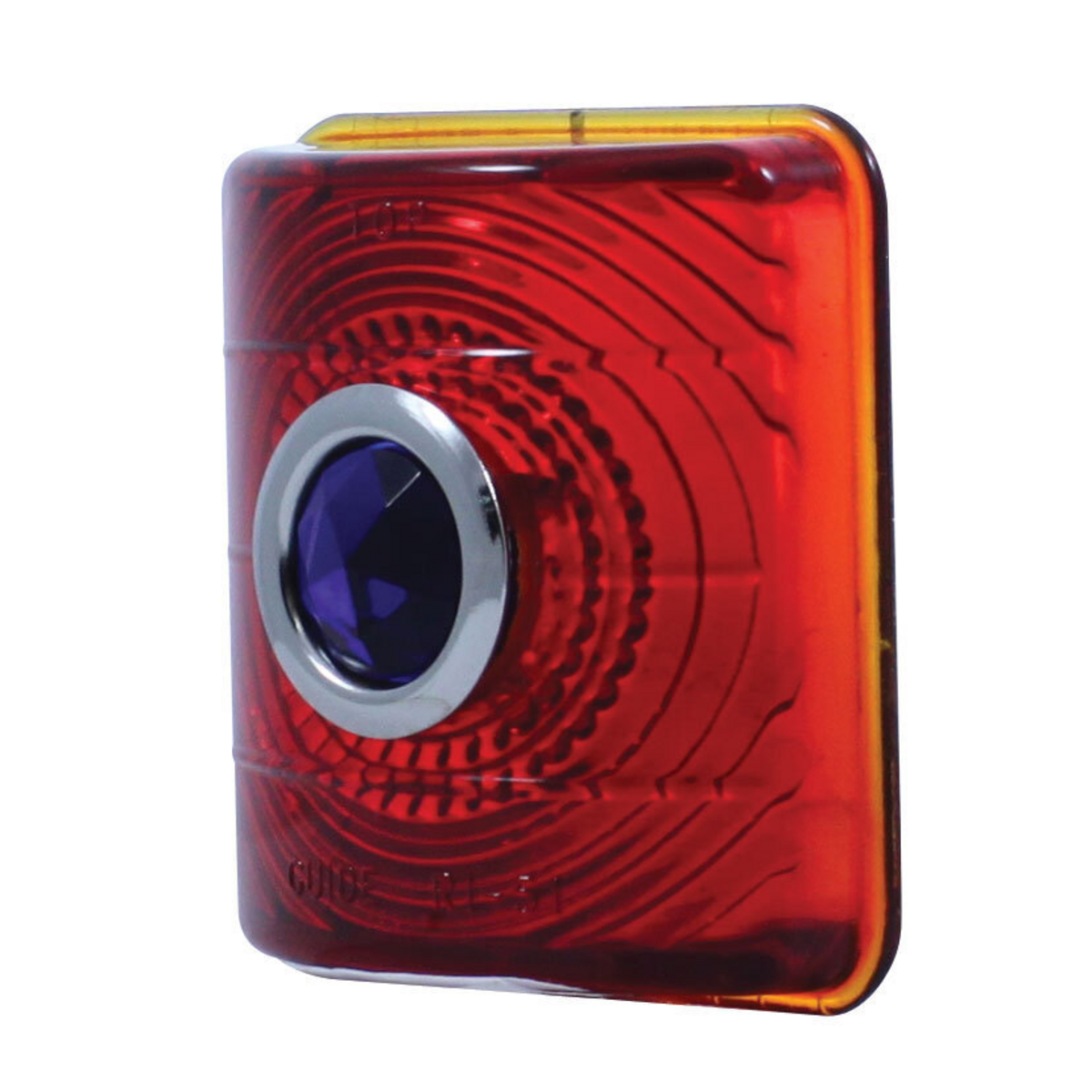 Glass Tail Light Lens With Blue Dot For 1951-52 Chevy Passenger Car