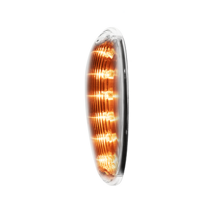 6 Amber LED Cab Light For 2008-2017 Freightliner Cascadia - Clear Lens