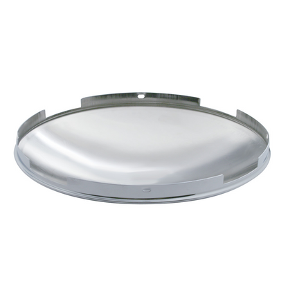 4 Even Notched Chrome Dome Front Hubcap - 7/16" Lip