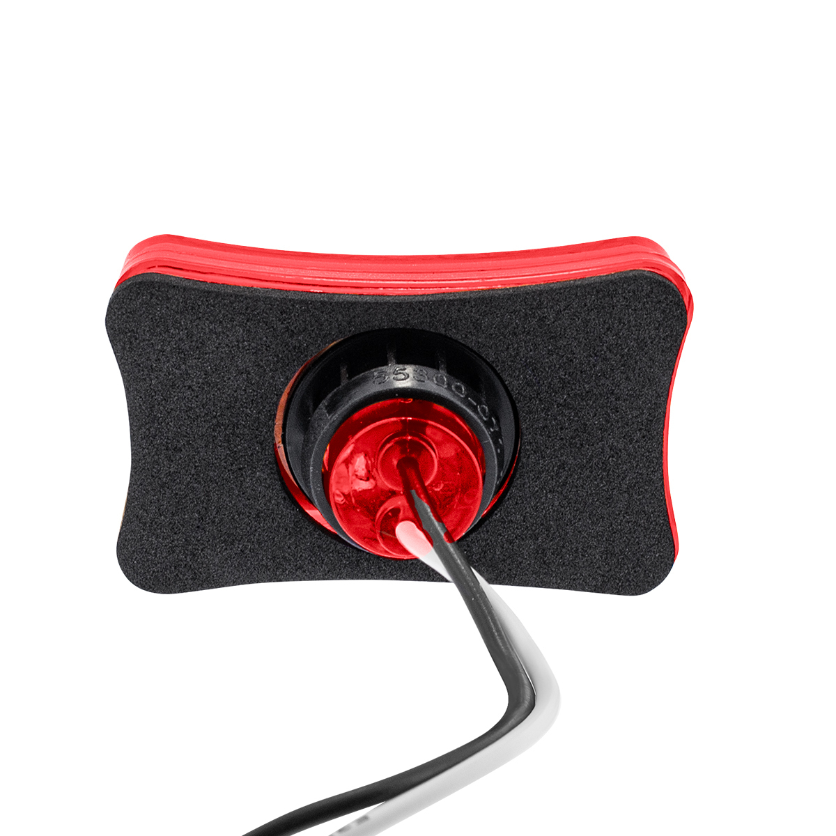 3 LED Rectangular Clearance/Marker Light-Red LED/Red Lens