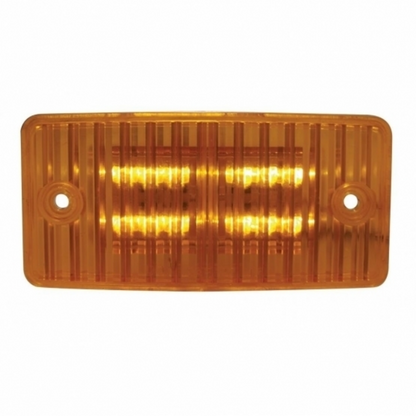 12 LED Cab Light For Freightliner Century (1996-2011) And Columbia (2001-2017) - Amber LED/Amber Lens