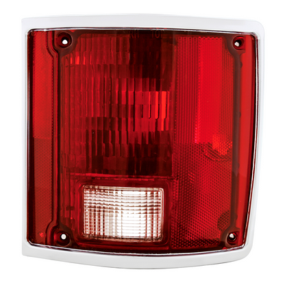 Tail Light Assembly With Anodized Aluminum Trim For 1973-87 Chevy & GMC Truck - R/H