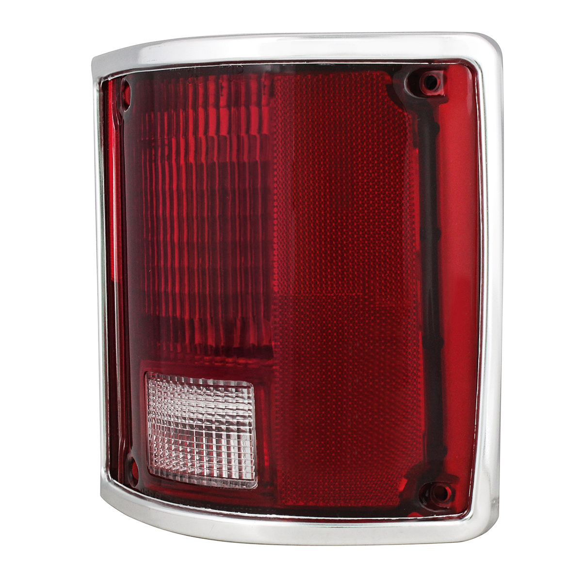 Tail Light Assembly With Anodized Aluminum Trim For 1973-87 Chevy & GMC Truck - R/H