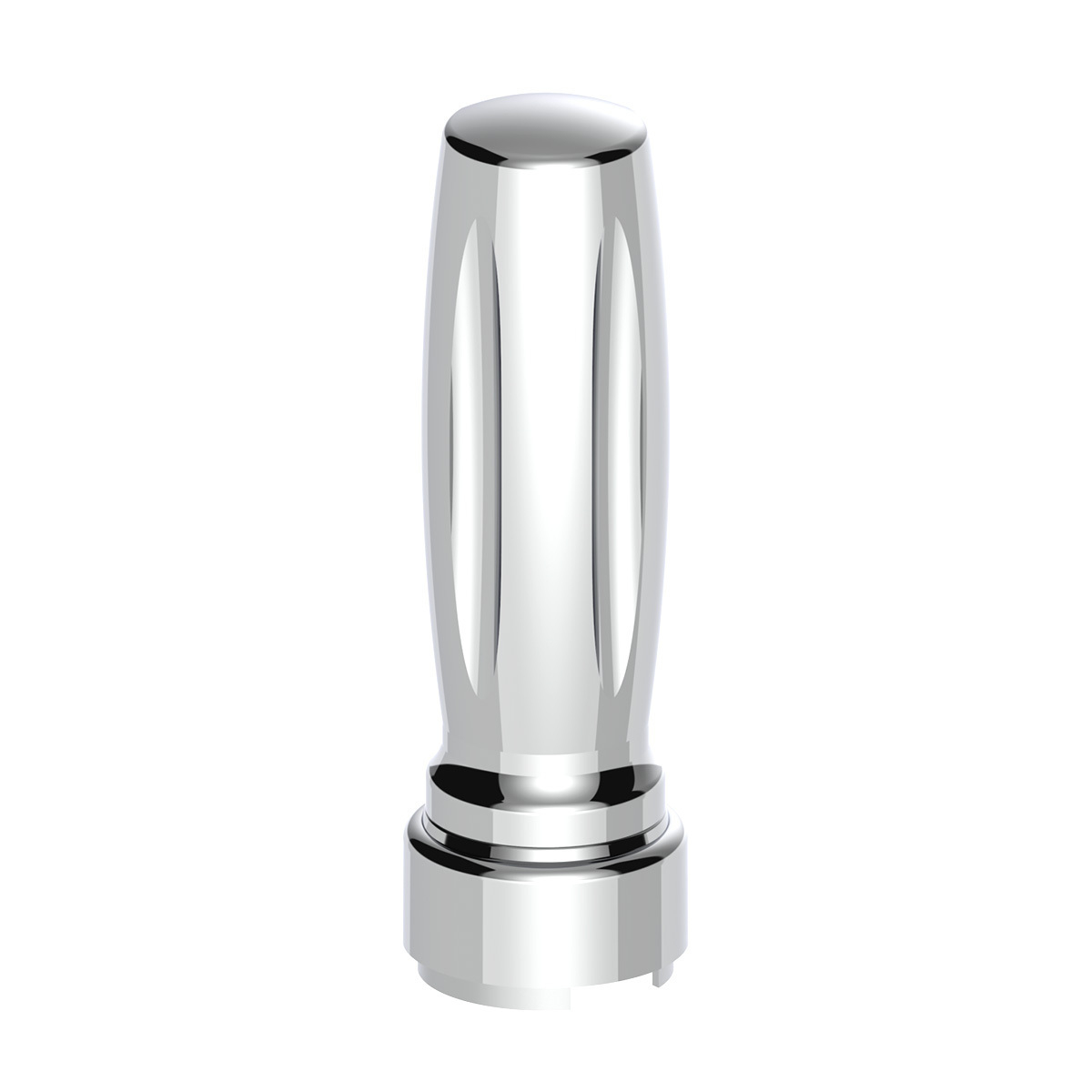 M30X3.5 Thread-On Vegas Gearshift Knob With 9/10 Speed Adapter - Chrome/Vertical