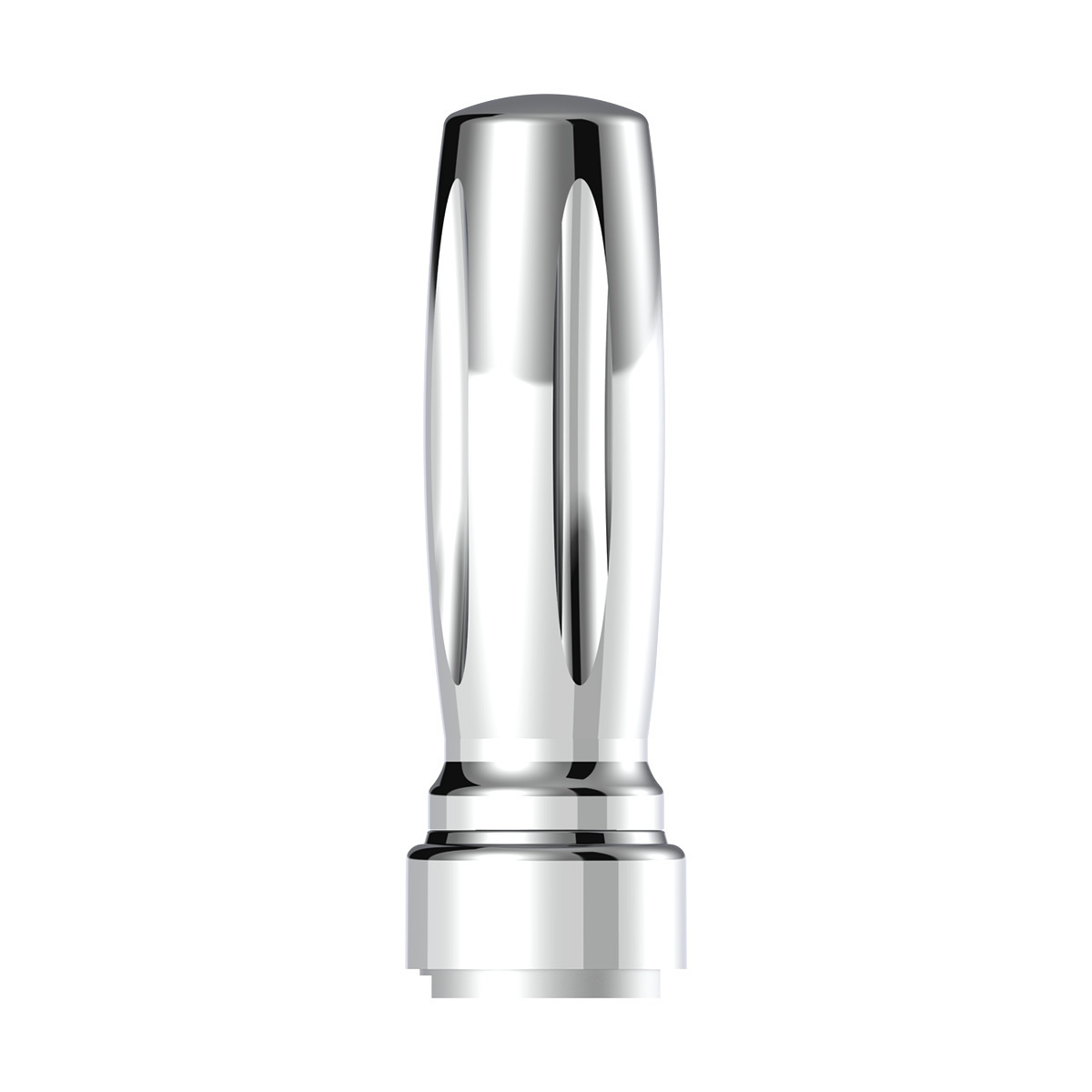 M30X3.5 Thread-On Vegas Gearshift Knob With 9/10 Speed Adapter - Chrome/Vertical