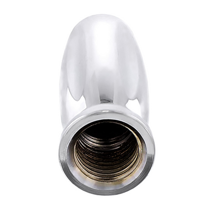 M30X3.5 Thread-On Vegas Gearshift Knob With 9/10 Speed Adapter - Chrome/Vertical
