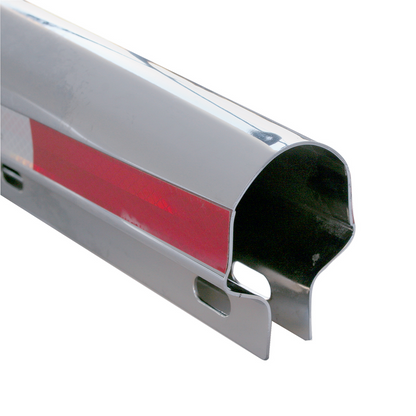 30" Stainless Steel Heavy Duty Mud Flap Hangers With Reflector - 2" Bolt Pattern (Pair)