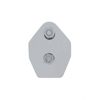 30" 430SS 45-Degree Angled Heavy Duty Mud Flap Hangers-2" Bolt Pattern (Pair)