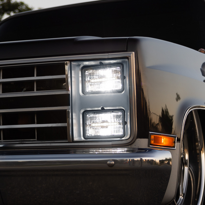ULTRALIT - 4" X 6" Rectangular LED Headlight With White LED Position Light - High Beam
