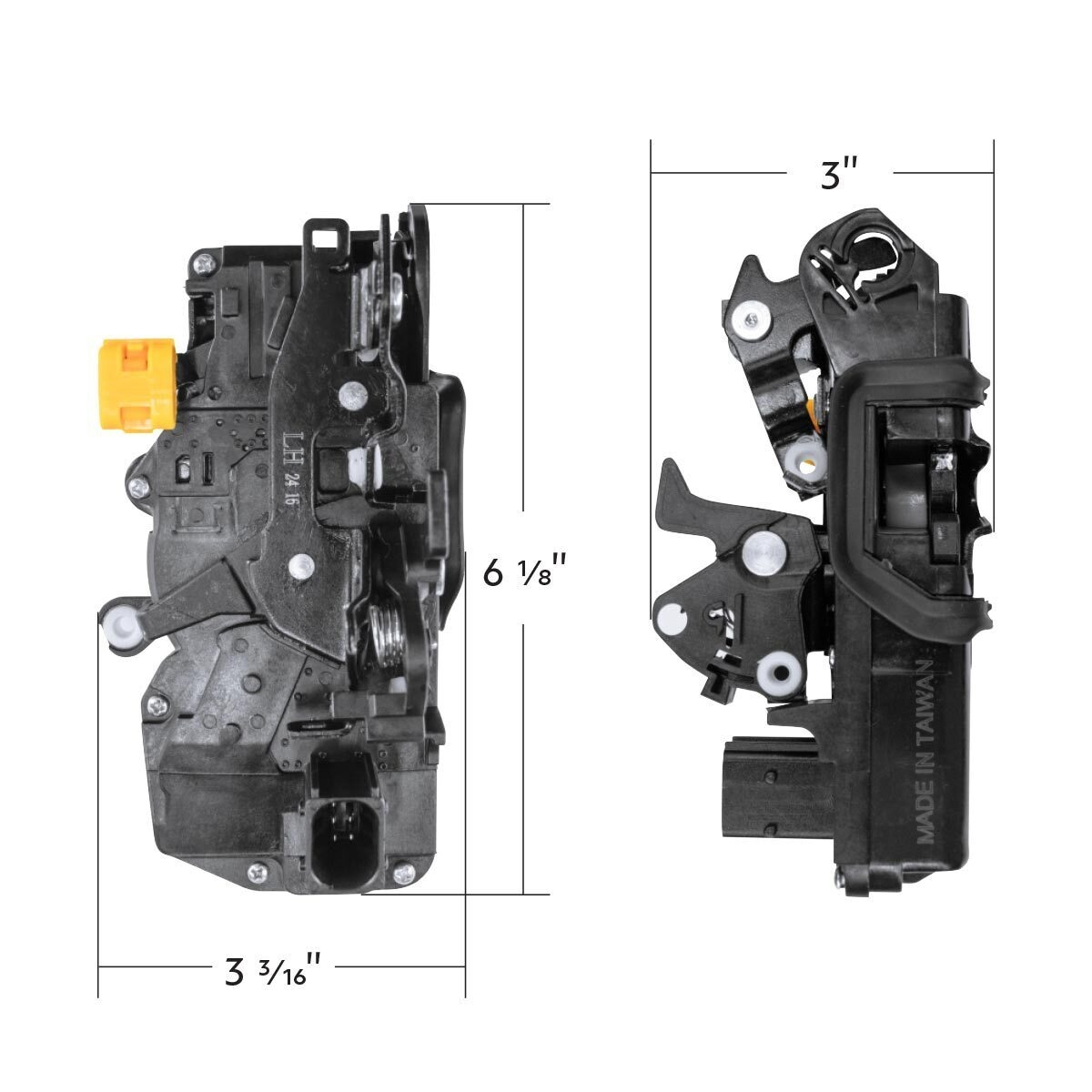 Door Latch Assembly For Peterbilt (5 Pin Motor)-Driver