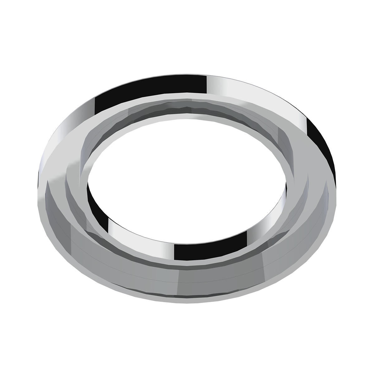 Chrome Plastic Small Gauge Cover Without Visor For Freightliner