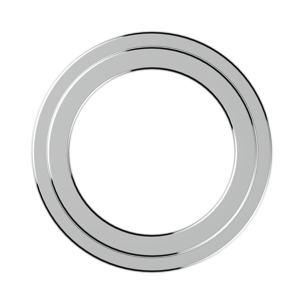Chrome Plastic Small Gauge Cover Without Visor For Freightliner