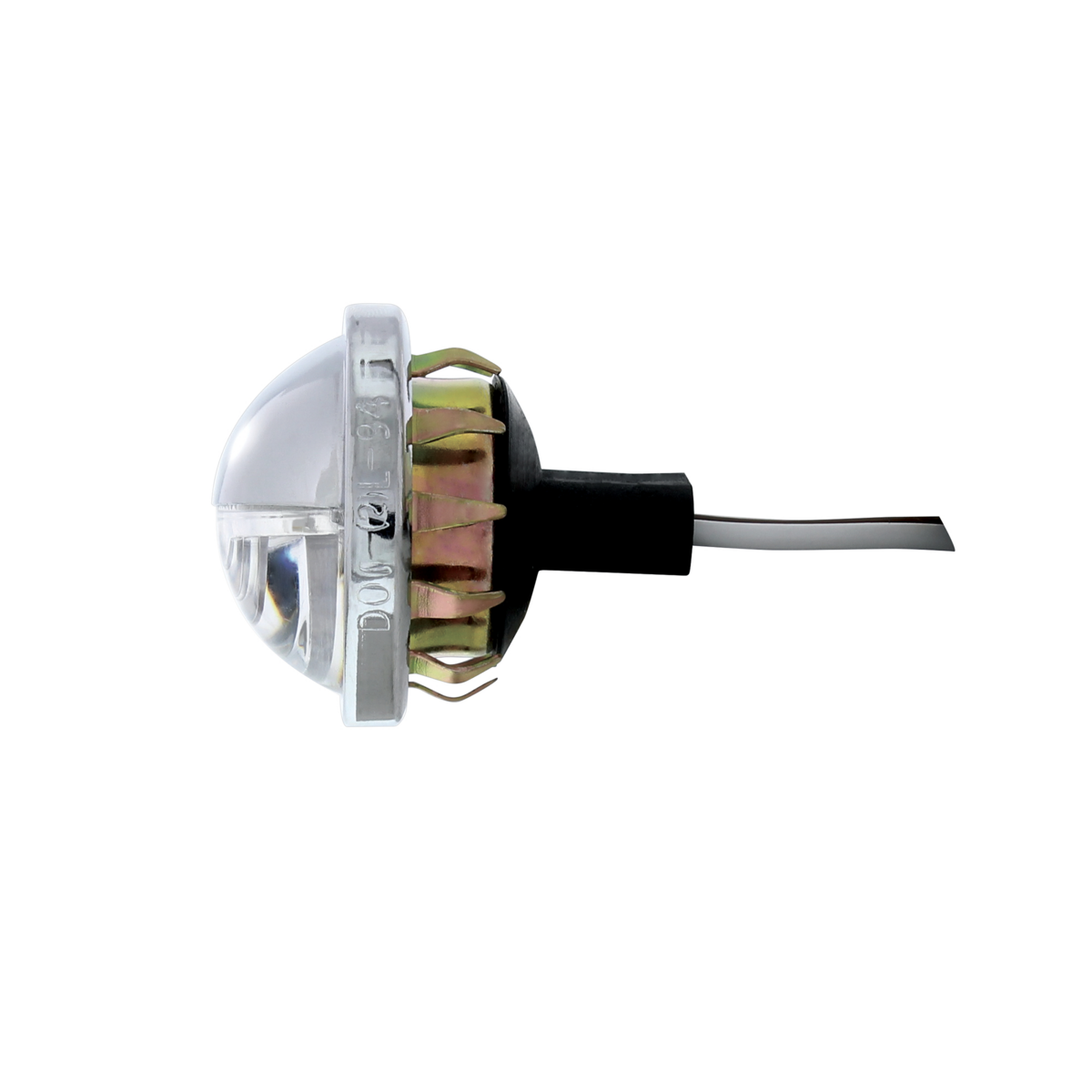 4 LED Round License Light - White LED (2-Pack)