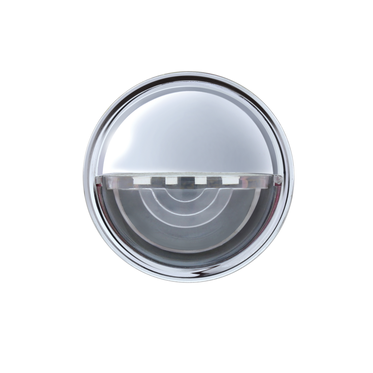 4 LED Round License Light - White LED (2-Pack)