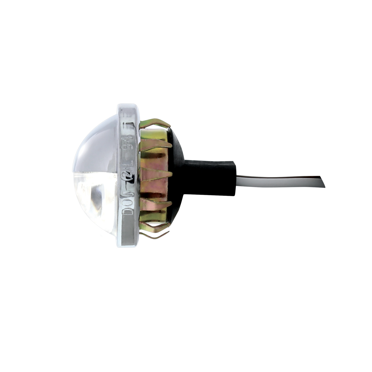 4 LED Round License Light - White LED (2-Pack)