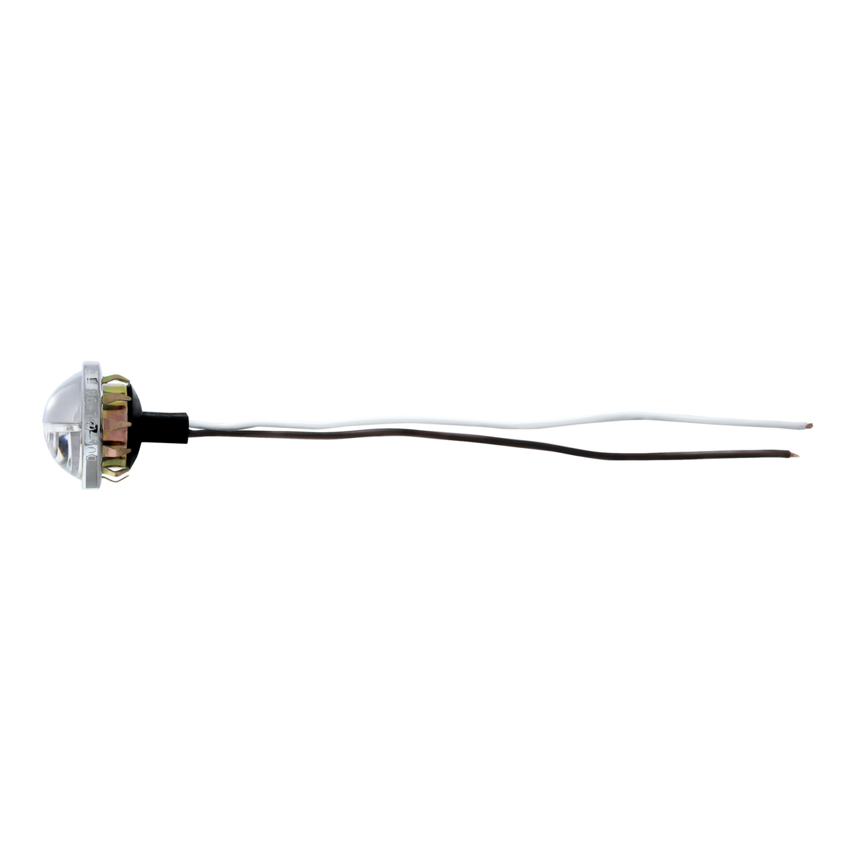 4 LED Round License Light - White LED (2-Pack)